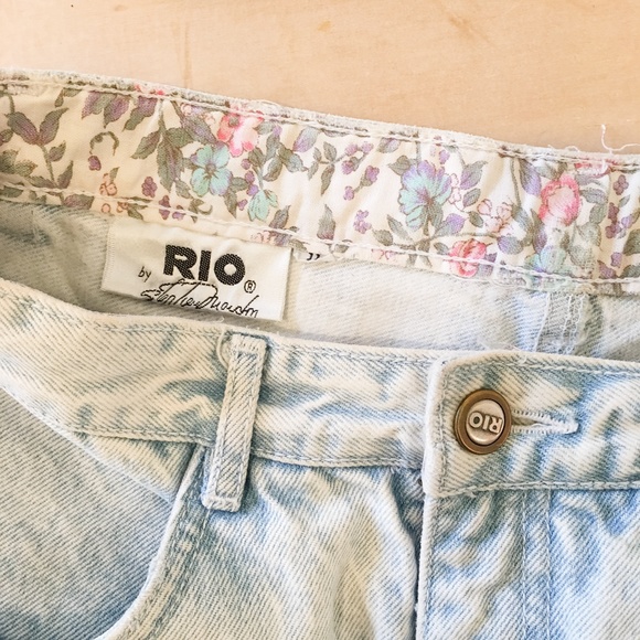 Vintage 80's Acid Wash Denim Wiggle Mini Skirt - Picture 5 of 6